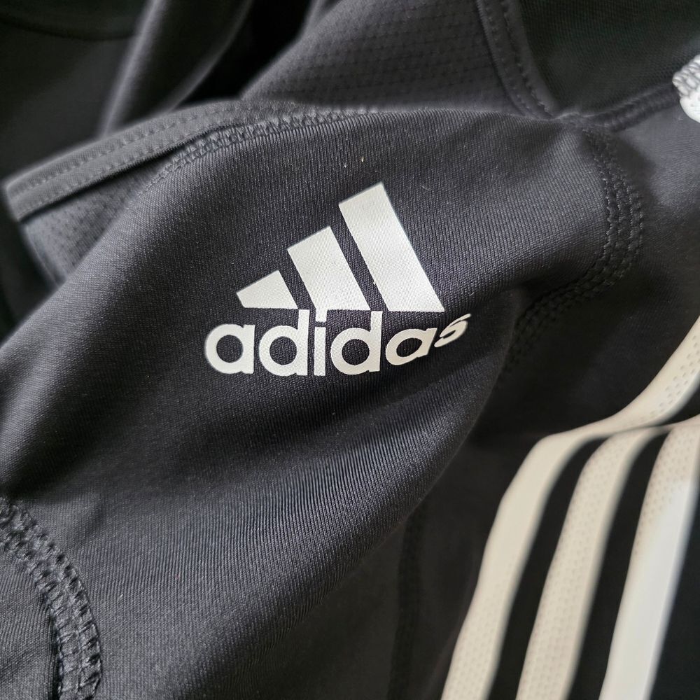 Adidas The Bib Padded Cycling Shorts Black White Women's Large Breathable Straps - Picture 4 of 15